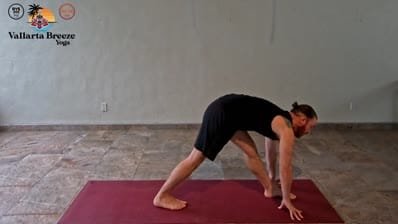 Jai Performing Pyramid Pose